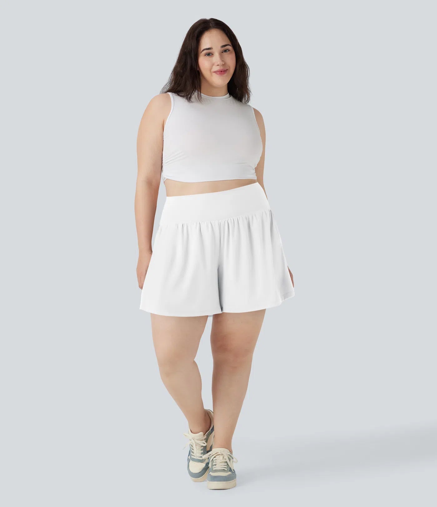 Allure 2-in-1 High-Waisted Yoga Shorts with Pockets - BYS