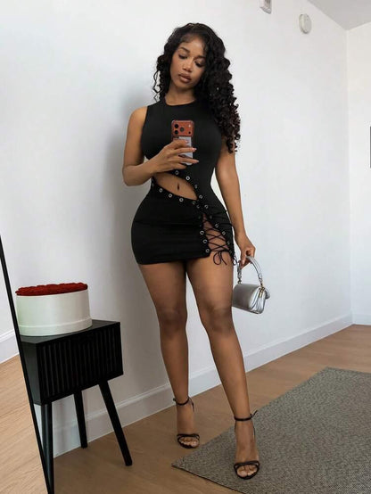 Allure Midnight Backless Dress - BYS