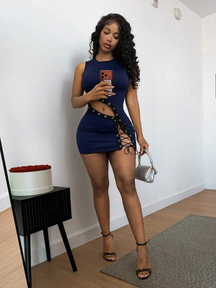 Allure Midnight Backless Dress - BYS