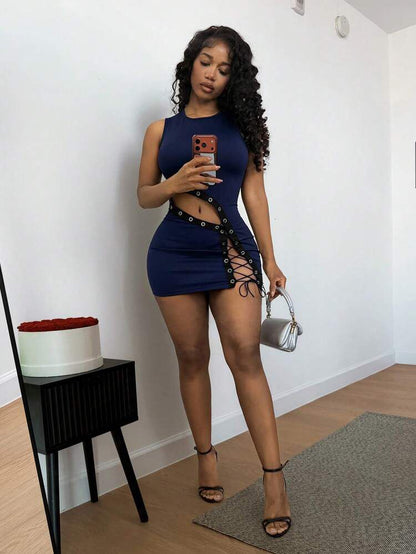 Allure Midnight Backless Dress - BYS