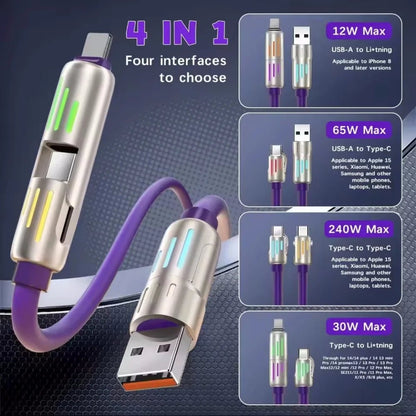FlexCoil™ Pro – Retractable Fast-Charging Cable - BYS