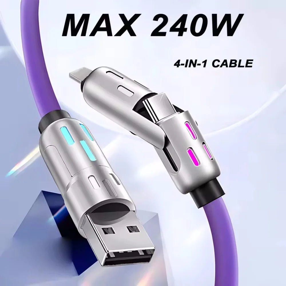 FlexCoil™ Pro – Retractable Fast-Charging Cable - BYS